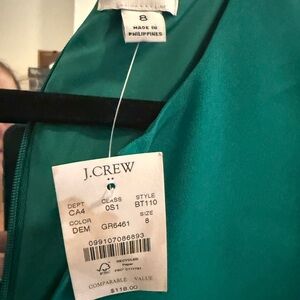 J. Crew Vibrant Green Dress